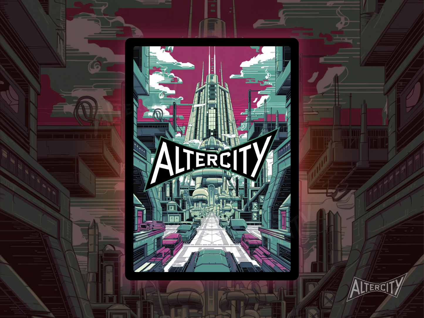 Three Tree City - Full Art Alter - MTG Custom Cards, Commander, Edh and Cedh High Quality Altered Proxies