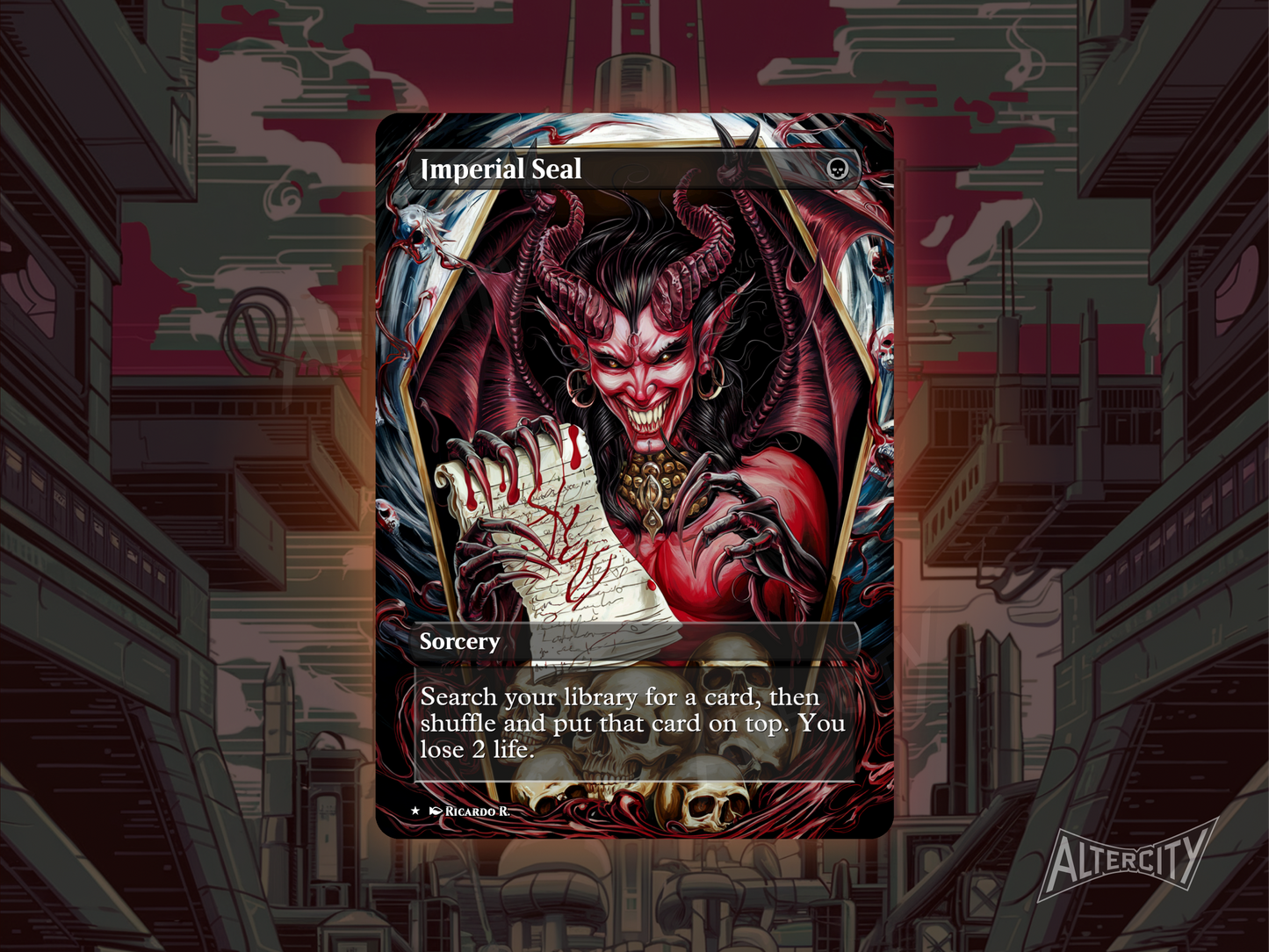 Imperial Seal (v2) - Full Art Alter - MTG Custom Cards, Commander, Edh and Cedh High Quality Altered Proxies