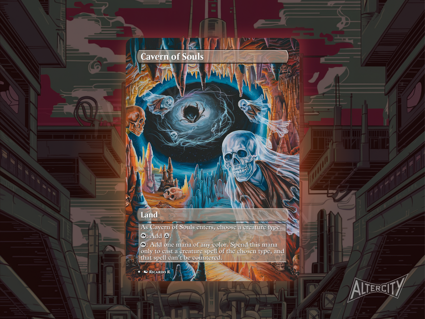 Cavern of Souls (v2) - Full Art Alter - MTG Custom Cards, Commander, Edh and Cedh High Quality Altered Proxies