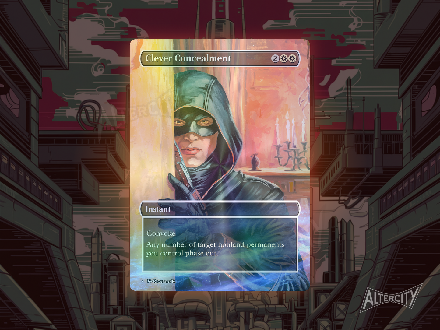 Clever Concealment - Full Art Borderless - MTG Custom Cards, Commander, Edh and Cedh High Quality Alters