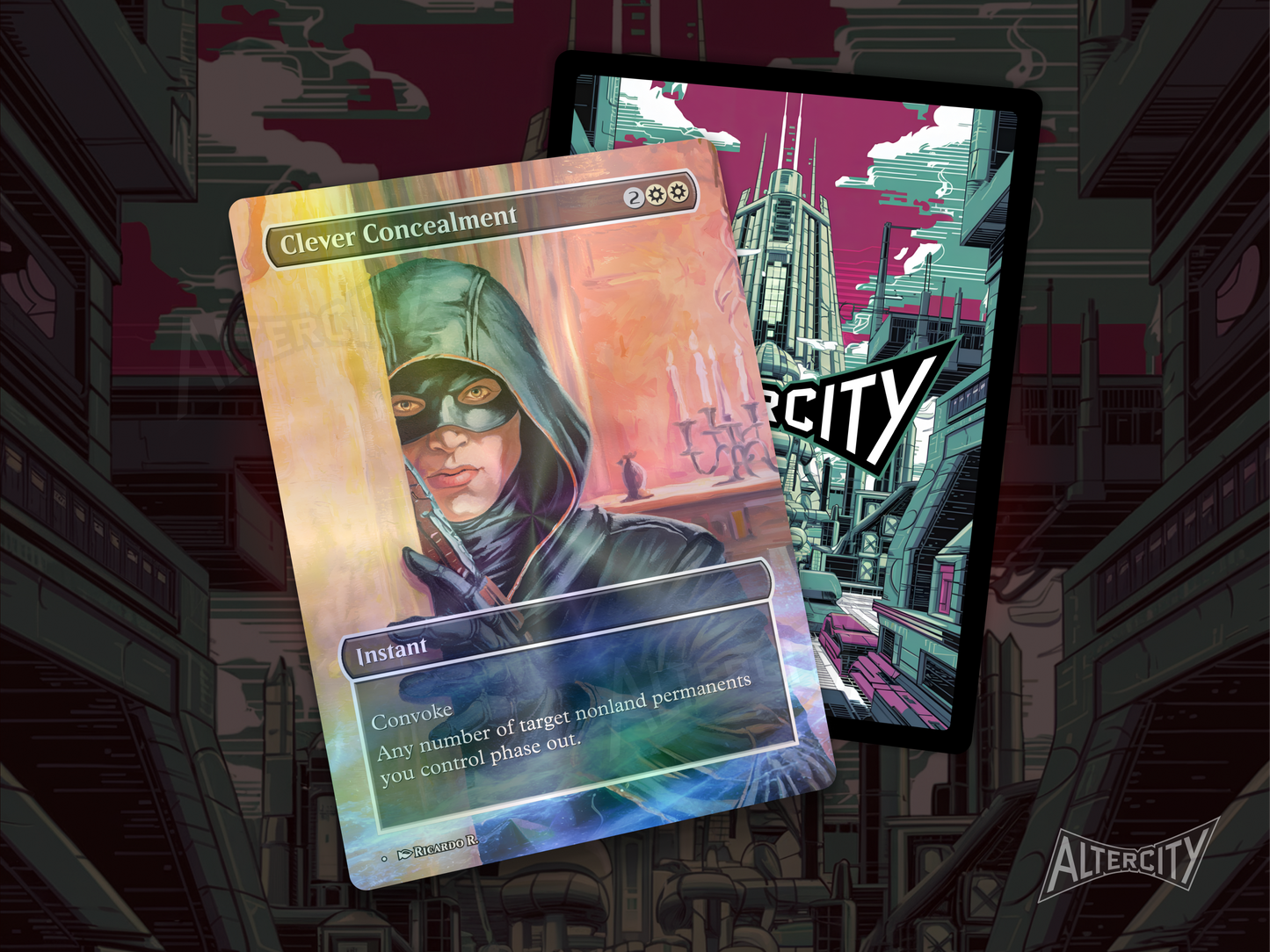 Clever Concealment - Full Art Borderless - MTG Custom Cards, Commander, Edh and Cedh High Quality Alters