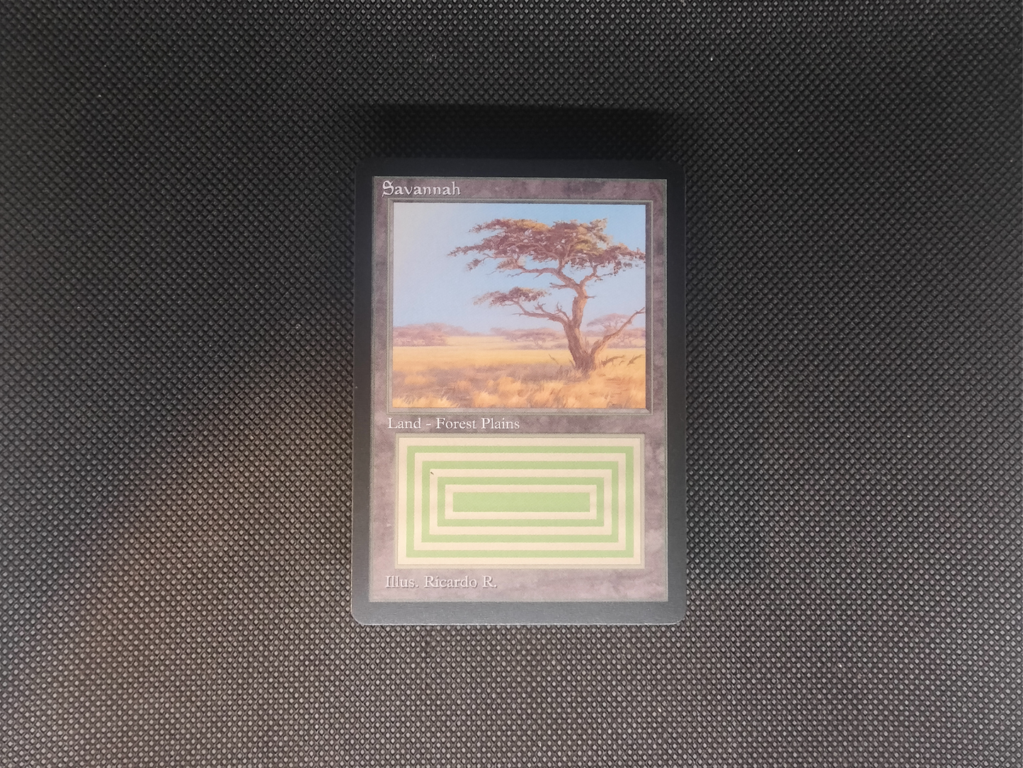 Savannah (v3) - Dual Land Old School Retro Frame Alter - Mtg Custom Cards, Commander, Edh and cEDH High Quality Altered Proxies