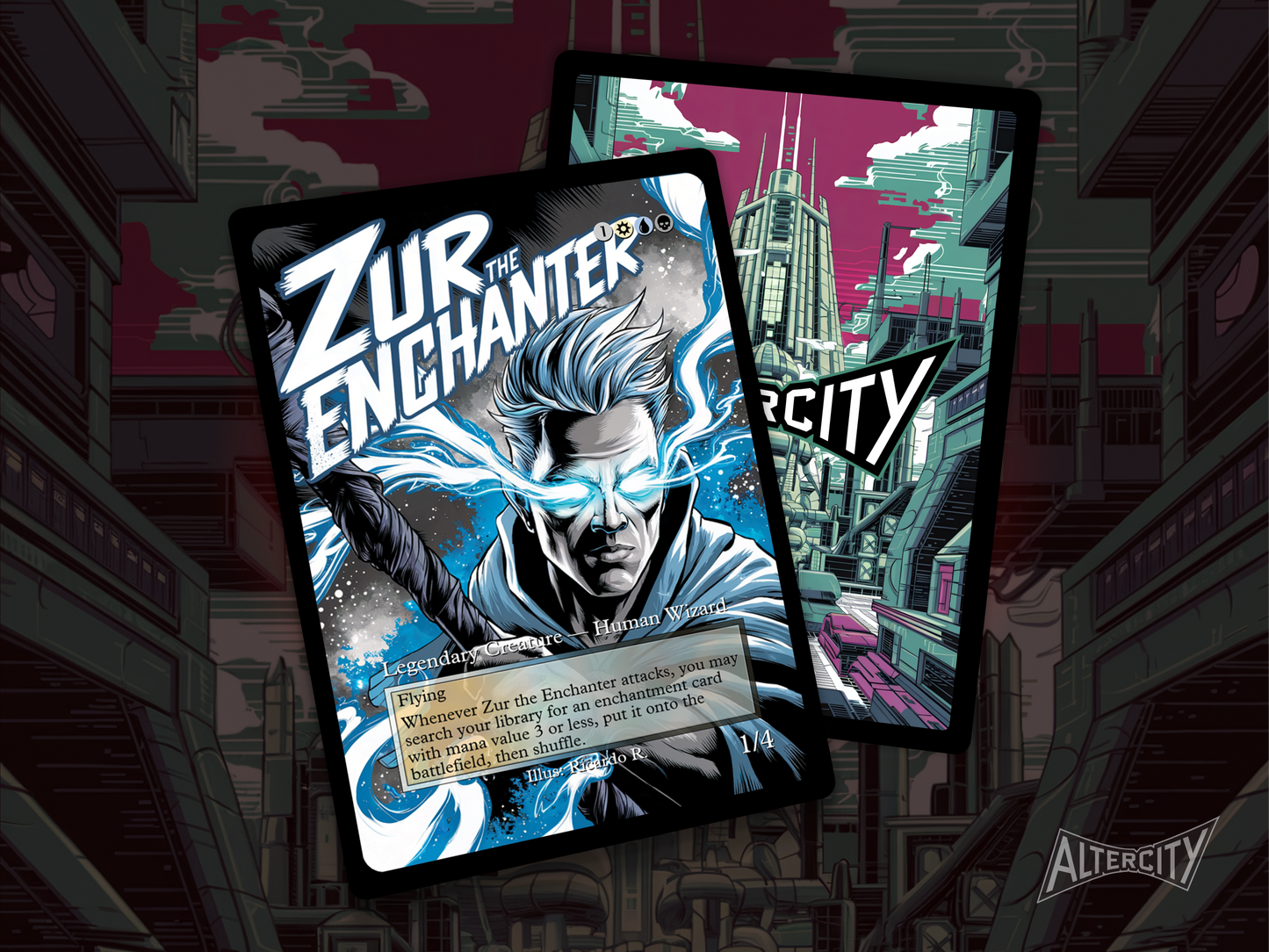 Zur the Enchanter- Full Art - MTG Custom Cards, Commander, Edh and Cedh High Quality Alters