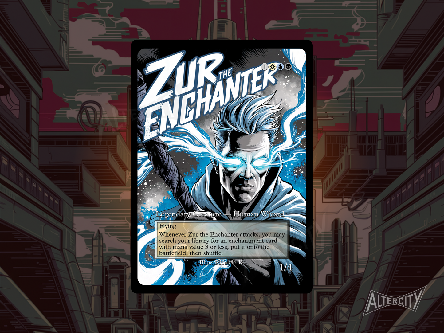 Zur the Enchanter- Full Art - MTG Custom Cards, Commander, Edh and Cedh High Quality Alters