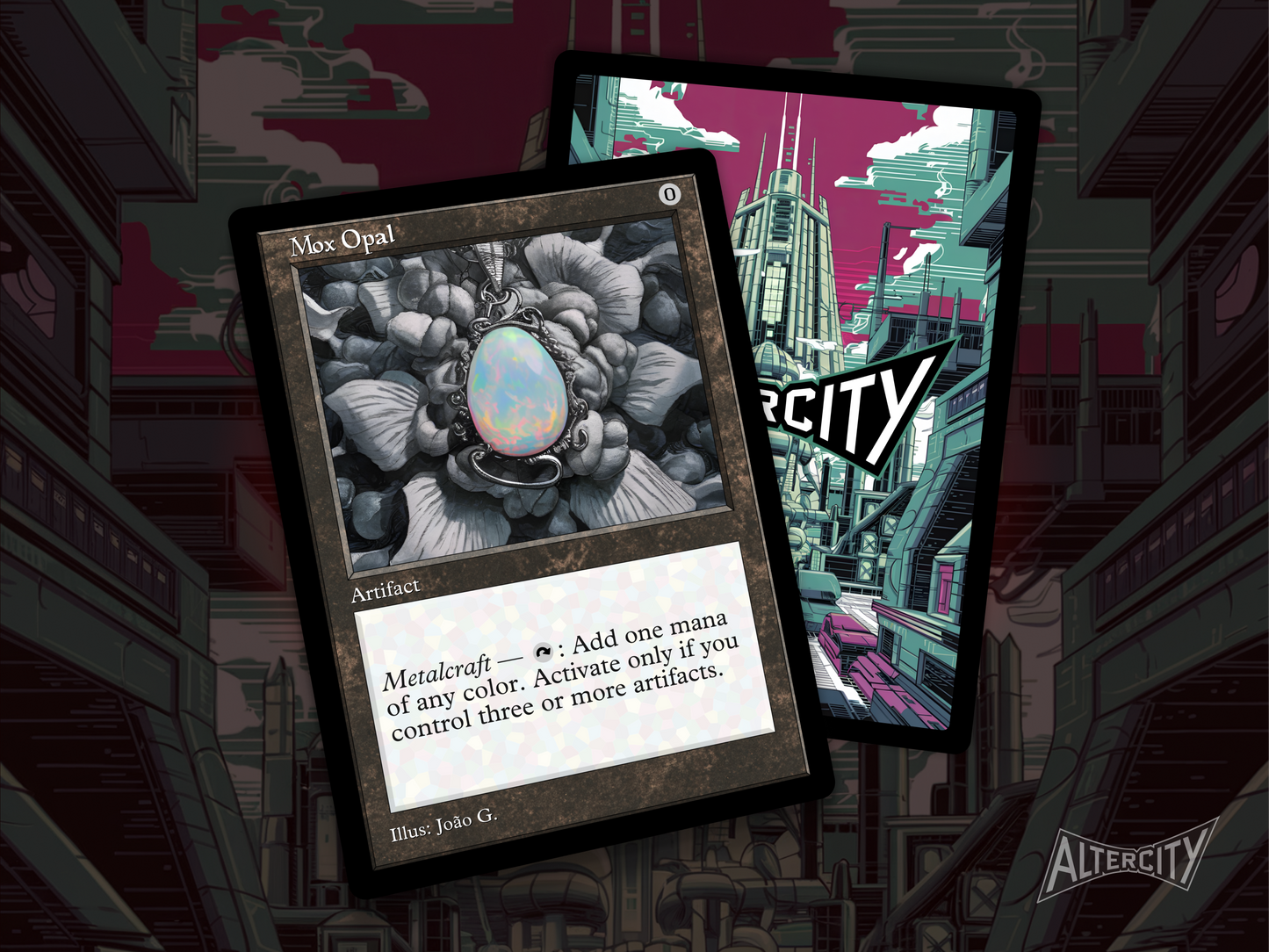 Mox Opal (v1) - Old Border Retro Frame - MTG Custom Cards, Commander, Edh and Cedh High Quality Alters