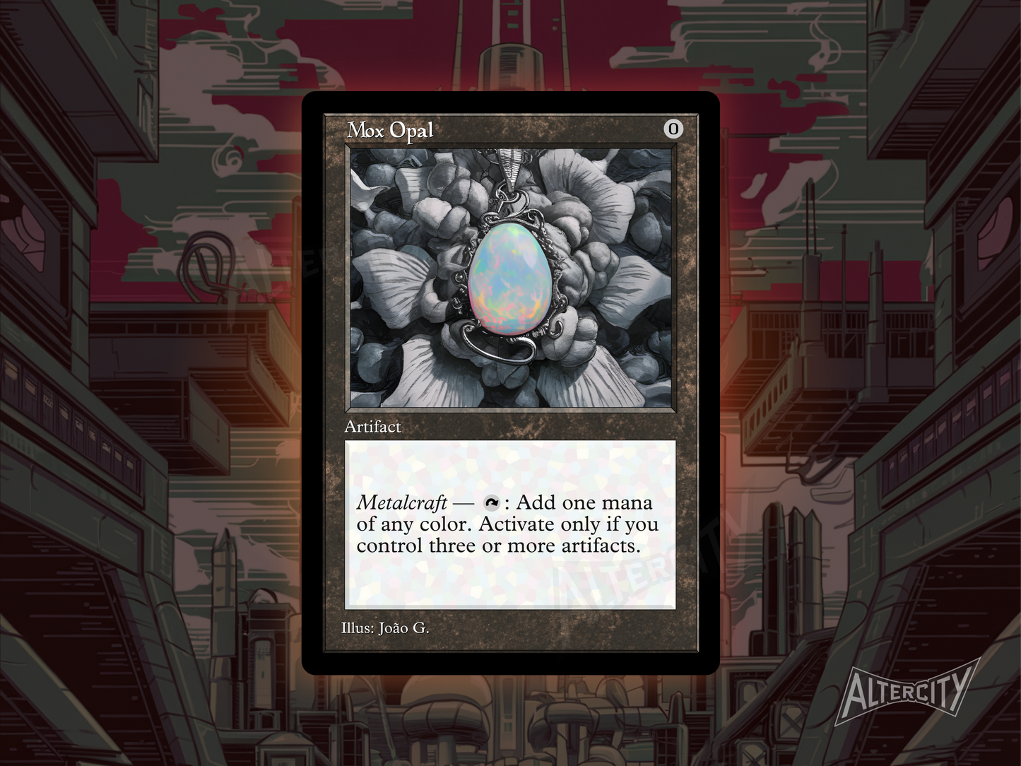 Mox Opal (v1) - Old Border Retro Frame - MTG Custom Cards, Commander, Edh and Cedh High Quality Alters