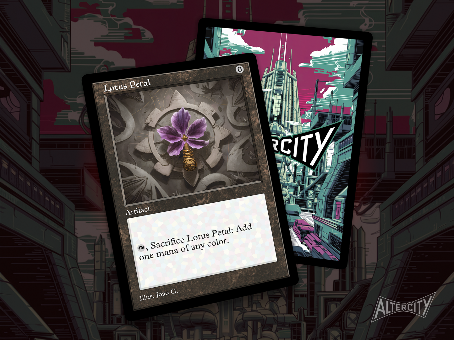 Lotus Petal (v1) - MTG Custom Cards, Commander, Edh and Cedh High Quality Altered Proxies - Old Border Retro Frame