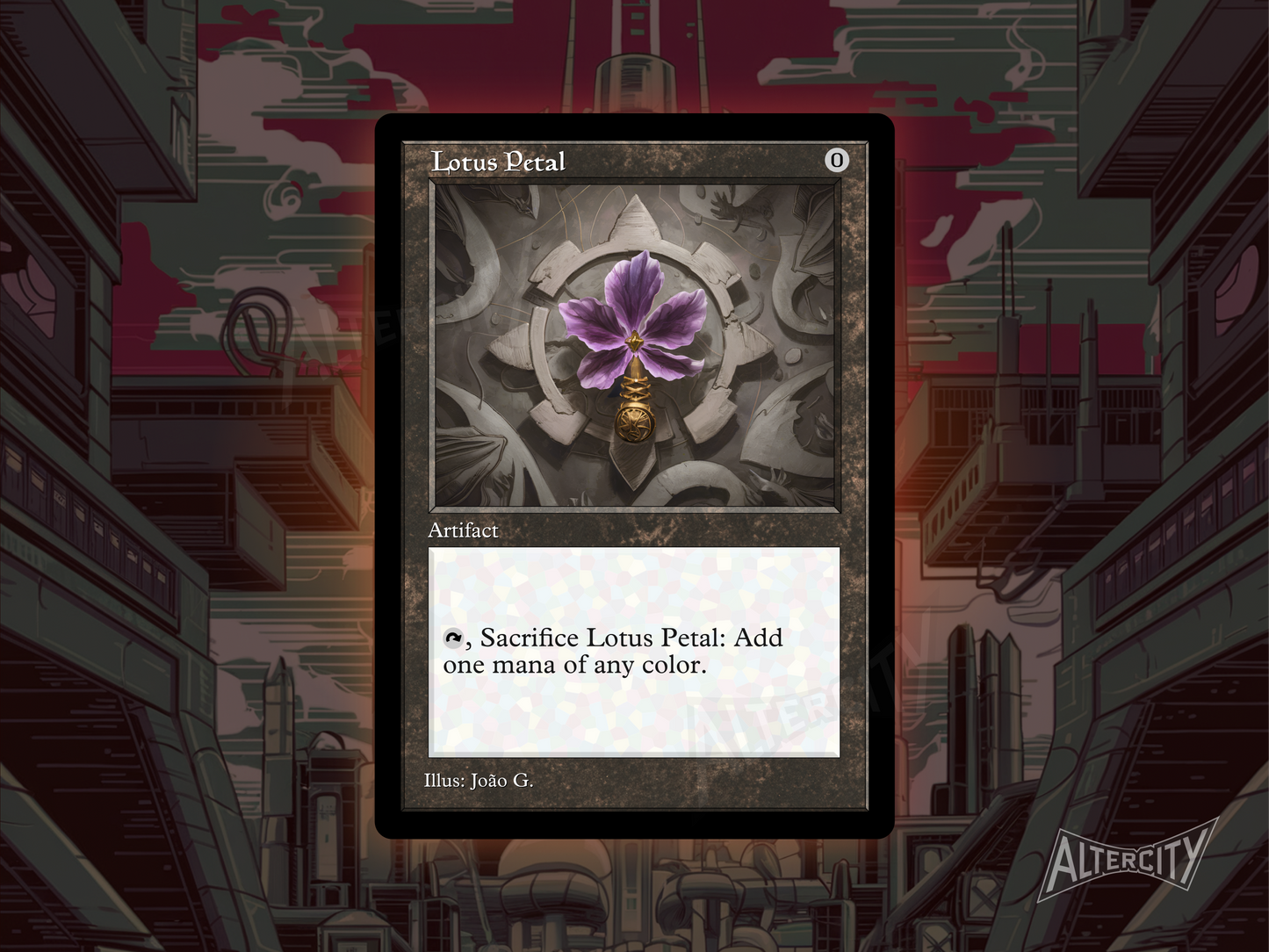 Lotus Petal (v1) - MTG Custom Cards, Commander, Edh and Cedh High Quality Altered Proxies - Old Border Retro Frame