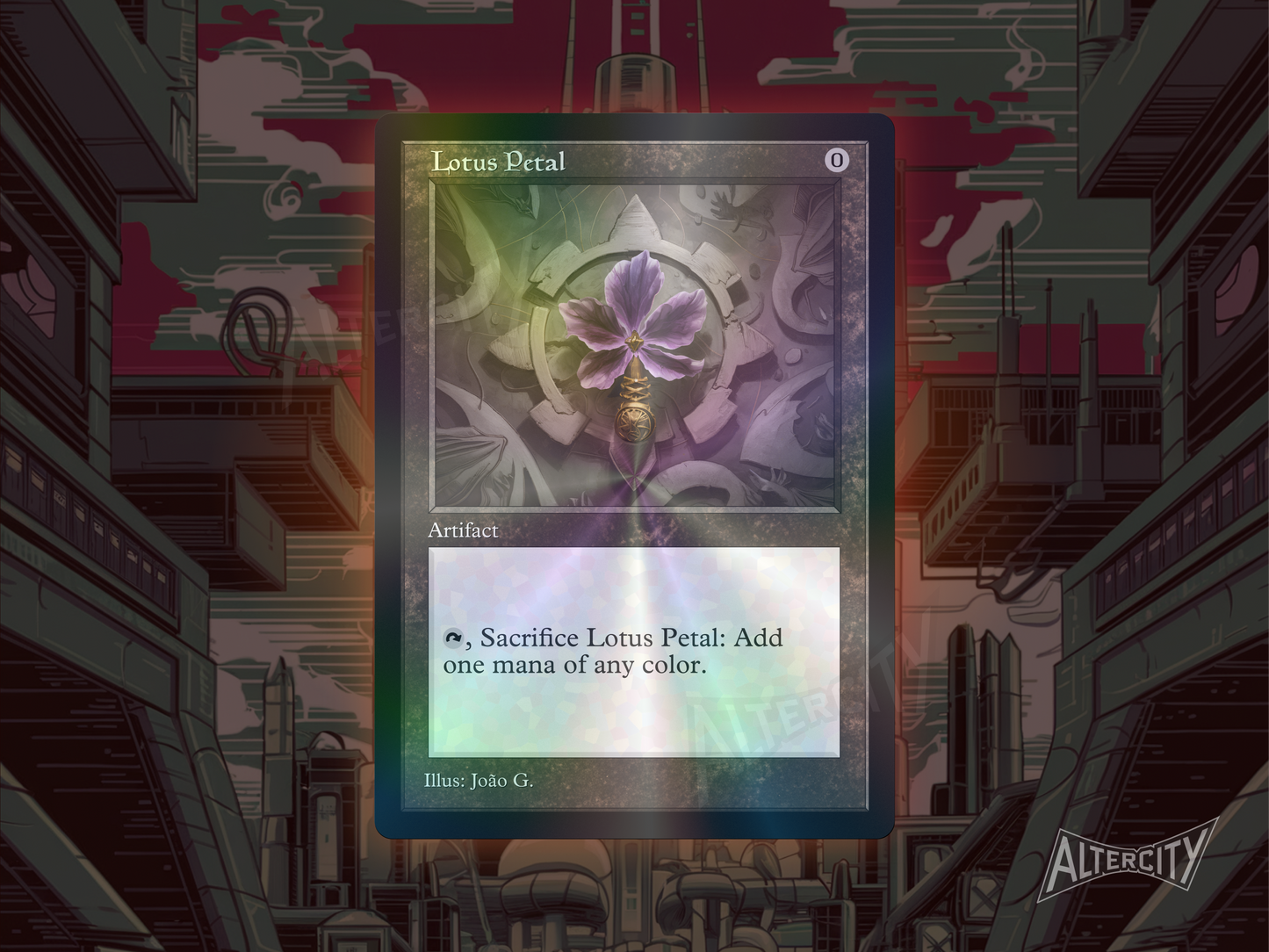 Lotus Petal (v1) - MTG Custom Cards, Commander, Edh and Cedh High Quality Altered Proxies - Old Border Retro Frame