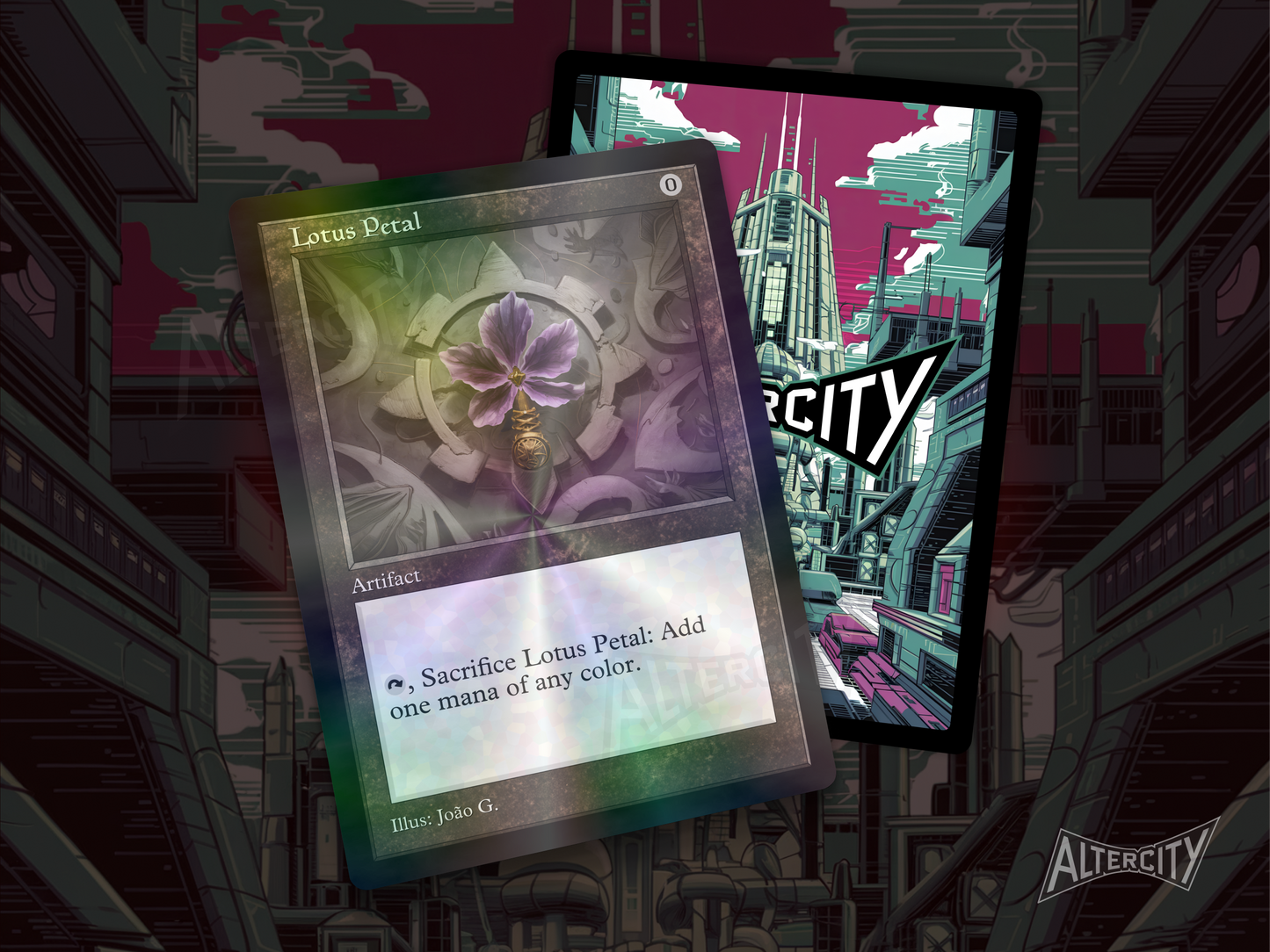 Lotus Petal (v1) - MTG Custom Cards, Commander, Edh and Cedh High Quality Altered Proxies - Old Border Retro Frame