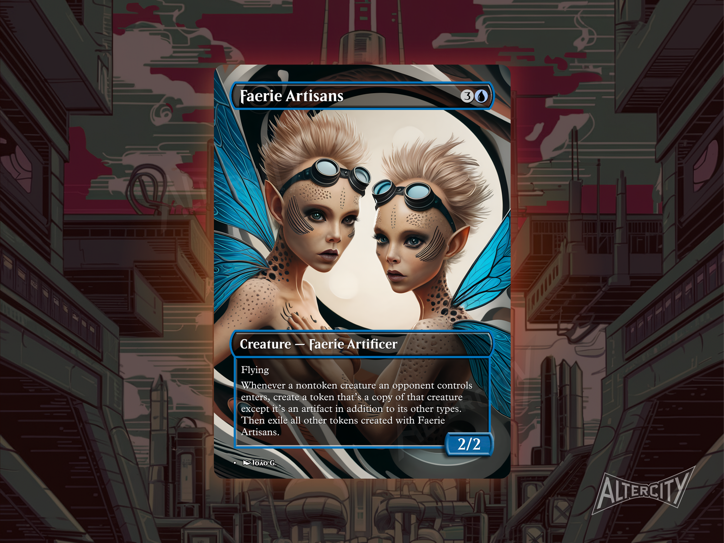 Faerie Artisans - Full Art Borderless Alter - MTG Custom Cards, Commander, Edh and Cedh High Quality Alters