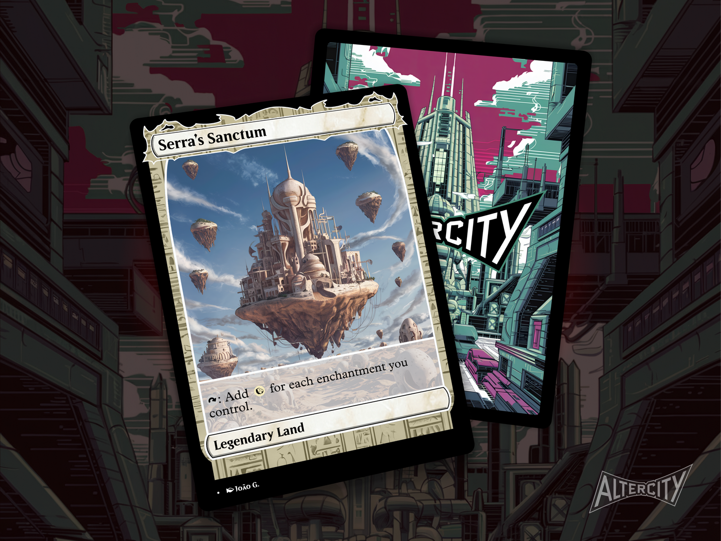 Serra's Sanctum (v1) - Full Art Alter - MTG Custom Cards, Commander, Edh and Cedh High Quality Alters