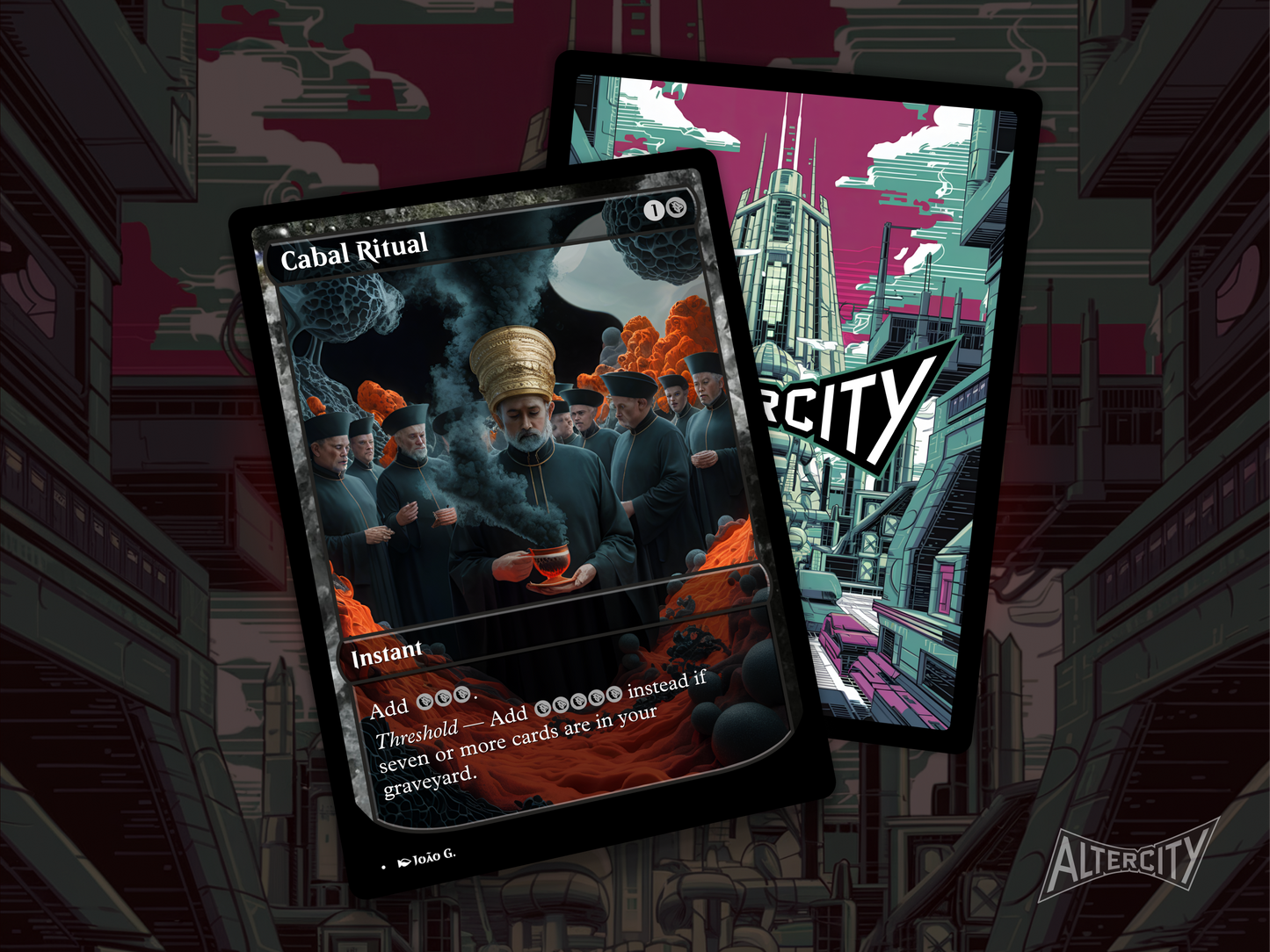 Cabal Ritual - Full Art Alter - MTG Custom Cards, Commander, Edh and Cedh High Quality Altered Proxies