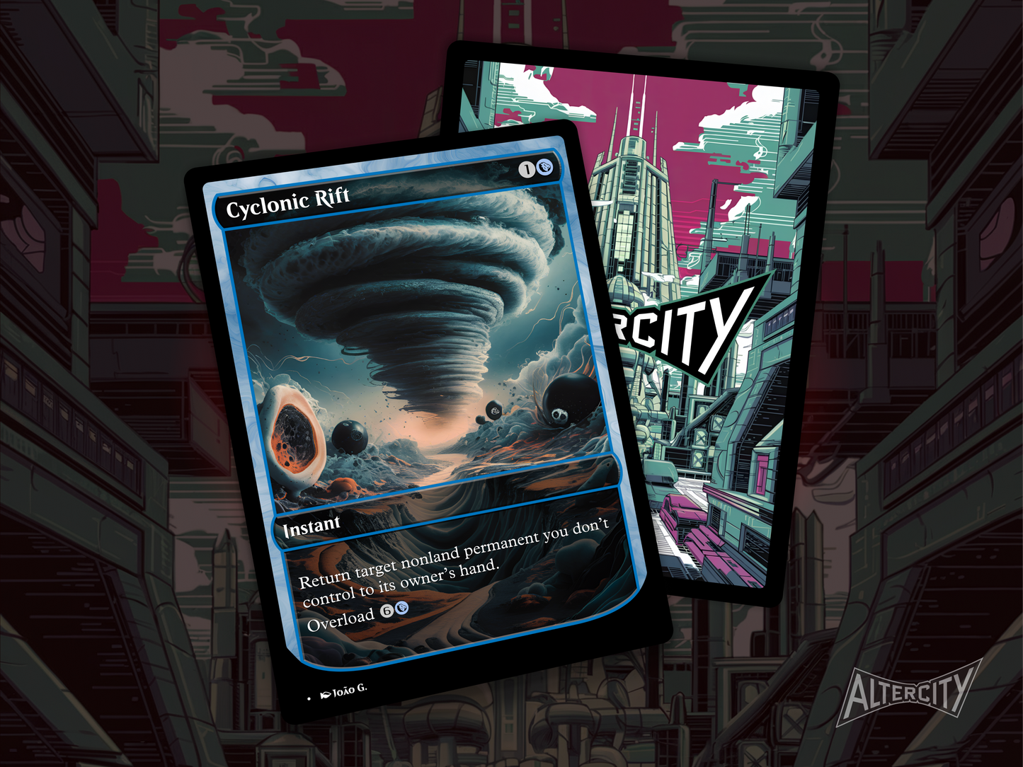 Cyclonic Rift (v1) - Full Art Alter - MTG Custom Cards, Commander, Edh and Cedh High Quality Altered Proxies