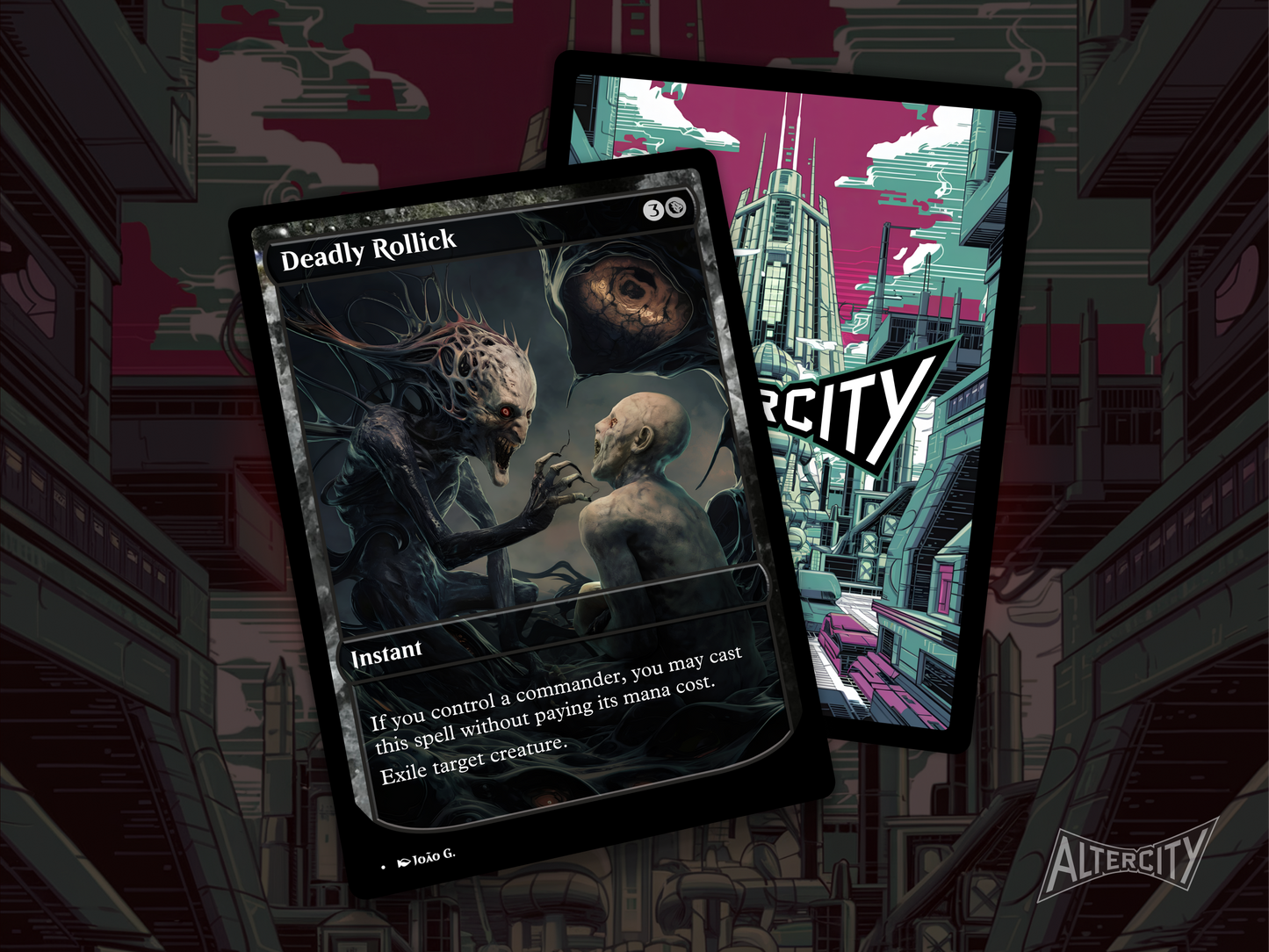 Deadly Rollick (v1) - Full Art Alter - MTG Custom Cards, Commander, Edh and Cedh High Quality Altered Proxies