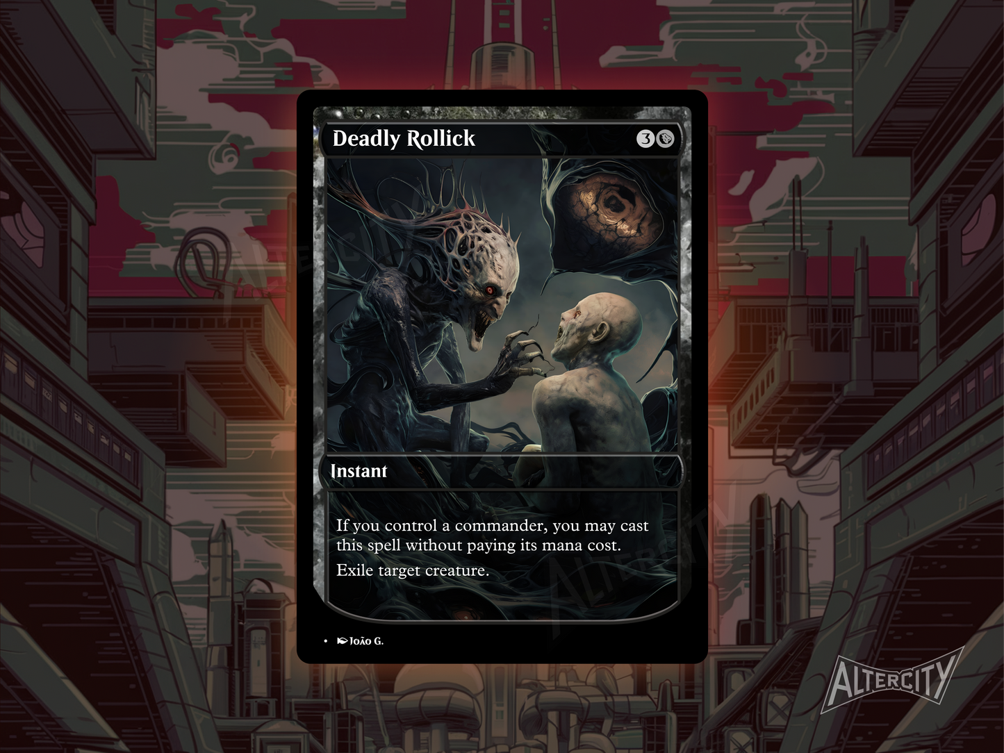 Deadly Rollick (v1) - Full Art Alter - MTG Custom Cards, Commander, Edh and Cedh High Quality Altered Proxies