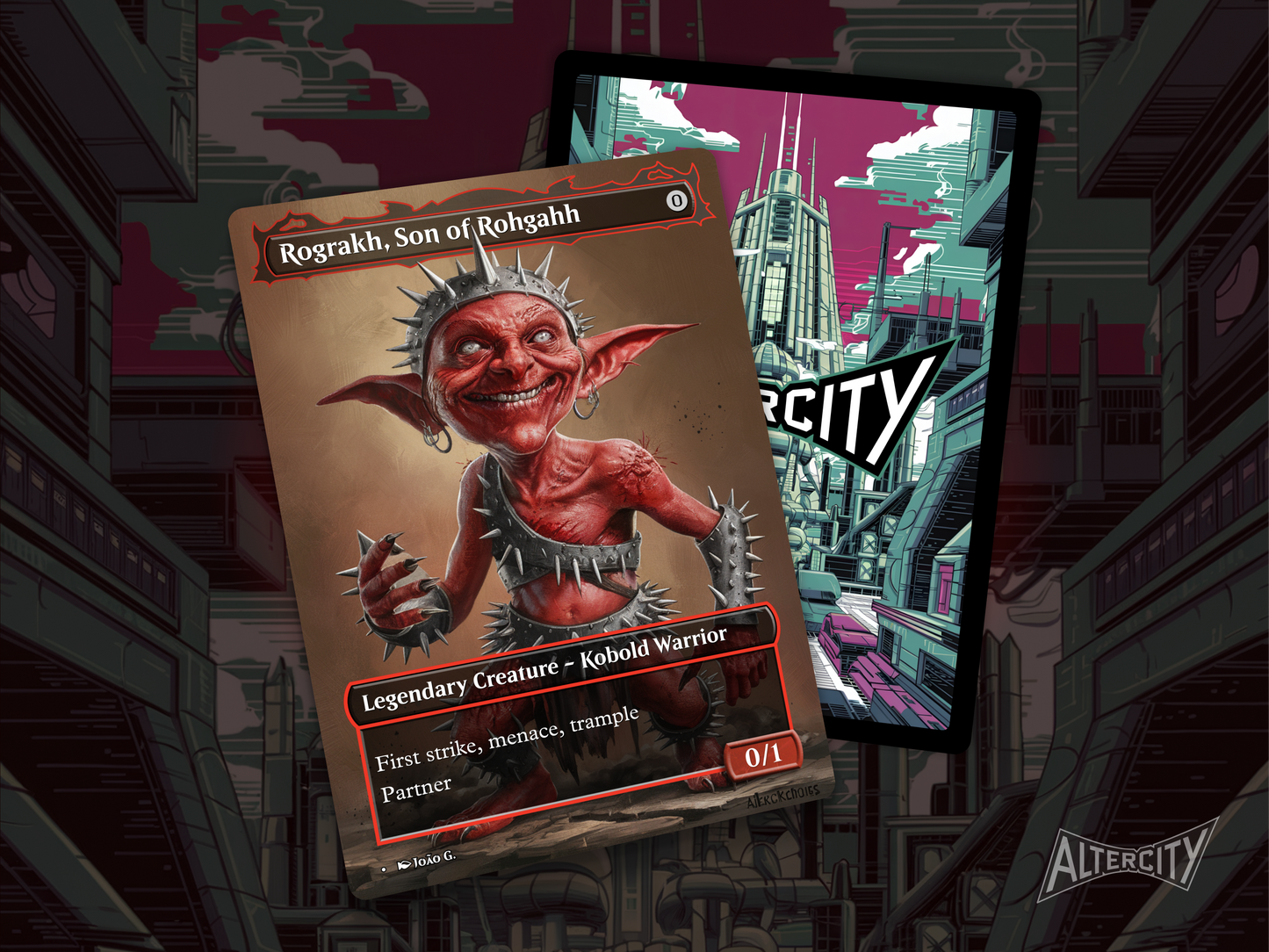 Rograkh, Son of Rohgahh - Full Art Borderless Alter - MTG Custom Cards, Commander, Edh and Cedh High Quality Altered Proxies