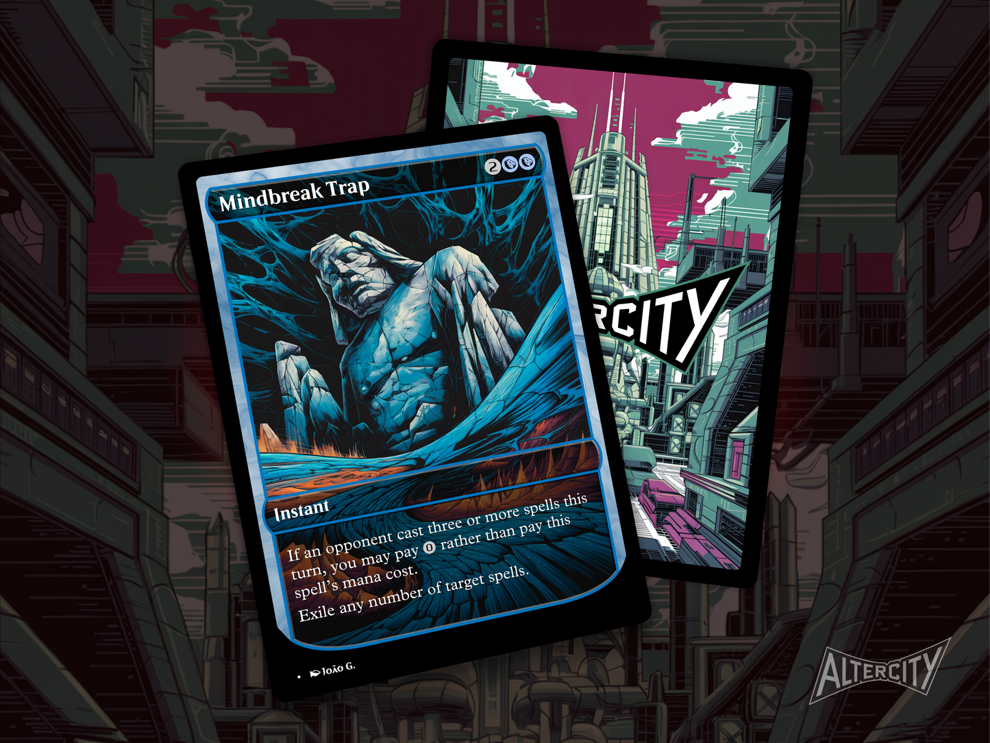 Mindbreak Trap - Full Art Alter - MTG Custom Cards, Commander, Edh and Cedh High Quality Altered Proxies