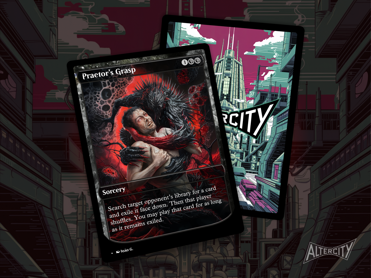 Praetor's Grasp (v1) - Full Art Alter - MTG Custom Cards, Commander, Edh and Cedh High Quality Altered Proxies