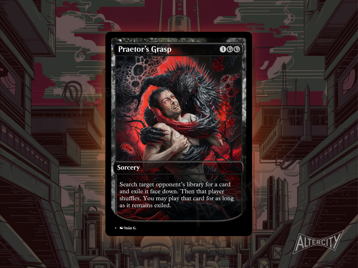 Praetor's Grasp (v1) - Full Art Alter - MTG Custom Cards, Commander, Edh and Cedh High Quality Altered Proxies