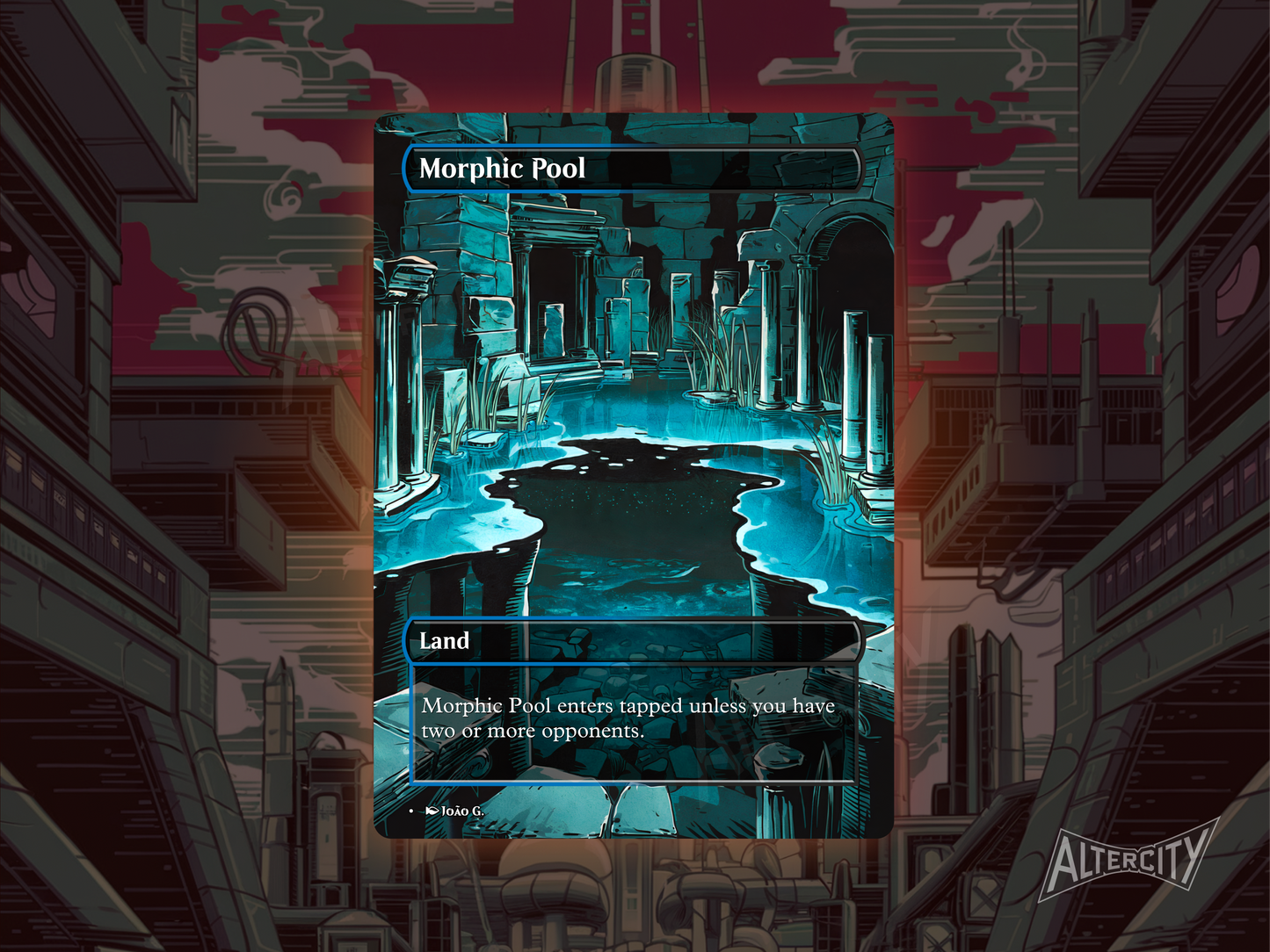 Bond Lands Bundle - Full Art Borderless Alters - MTG Custom Cards, Commander, Edh and Cedh High Quality Alters
