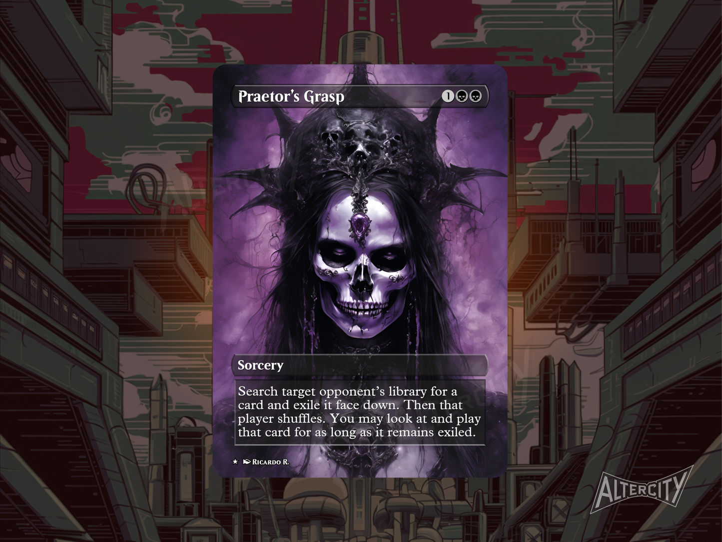 Praetor's Grasp (v2) - Full Art Alter - MTG Custom Cards, Commander, Edh and Cedh High Quality Altered Proxies