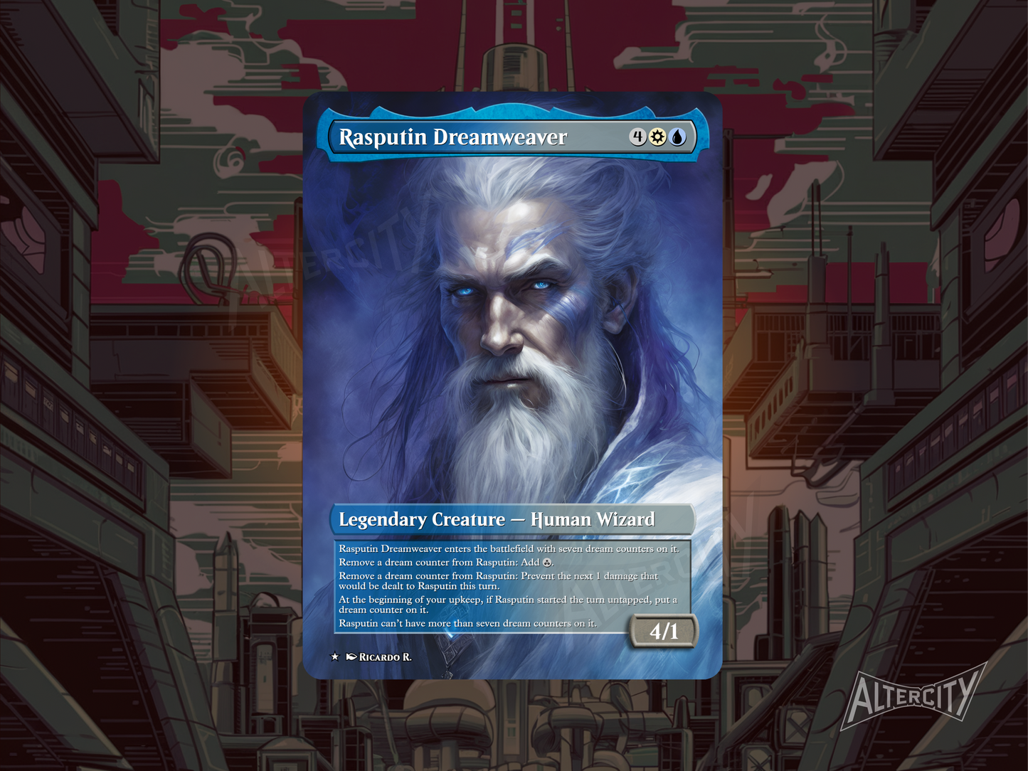 Rasputin Dreamweaver - MTG Custom Cards , Commander alternate art - Magic MTG Alters Full