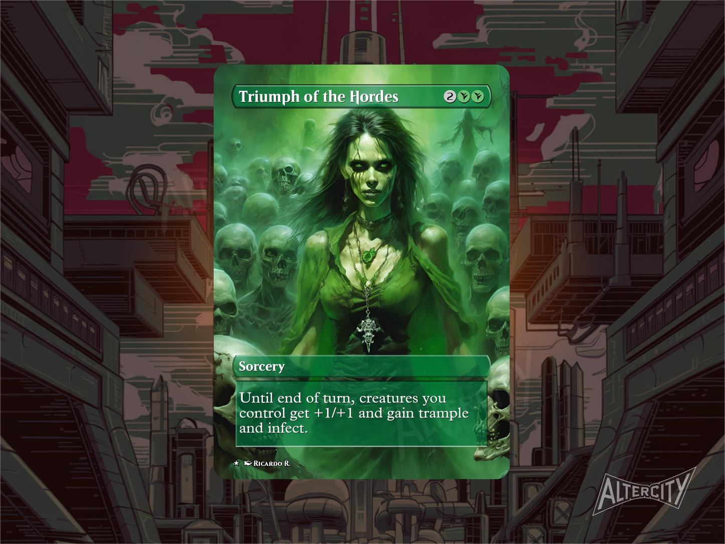Triumph of the Hordes - MTG Custom Cards, Commander alternate art - Magic MTG Alters Full