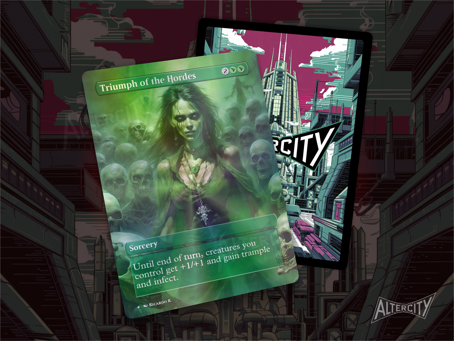 Triumph of the Hordes - MTG Custom Cards, Commander alternate art - Magic MTG Alters Full
