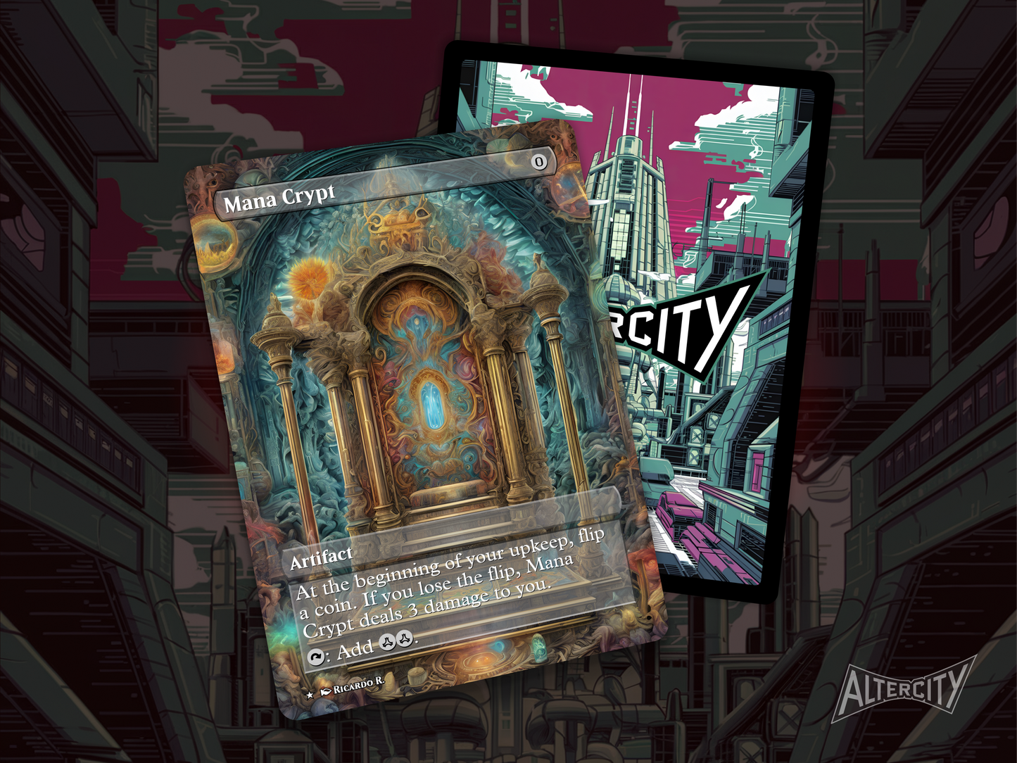 Mana Crypt (v2) - MTG Custom Cards, Commander alternate art - Magic MTG Alters Full