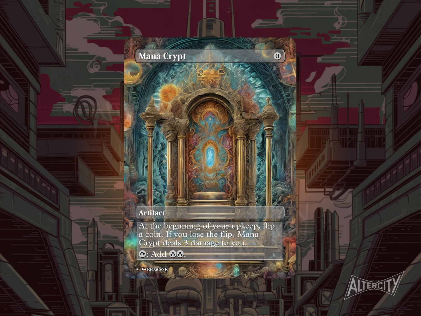 Mana Crypt (v2) - MTG Custom Cards, Commander alternate art - Magic MTG Alters Full