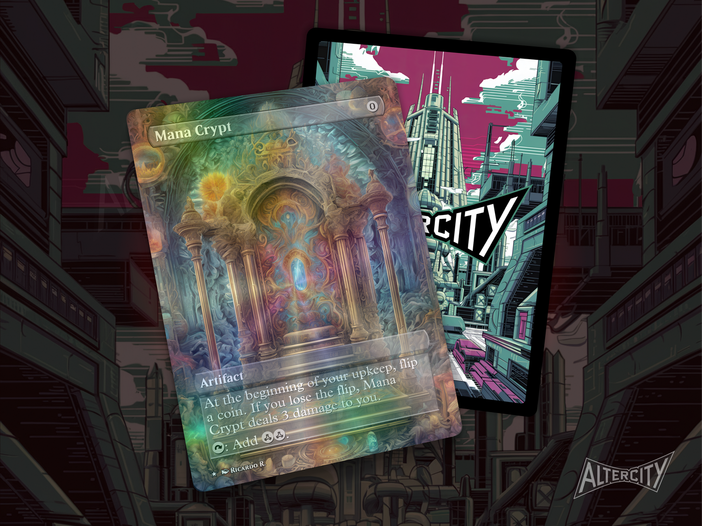 Mana Crypt (v2) - MTG Custom Cards, Commander alternate art - Magic MTG Alters Full