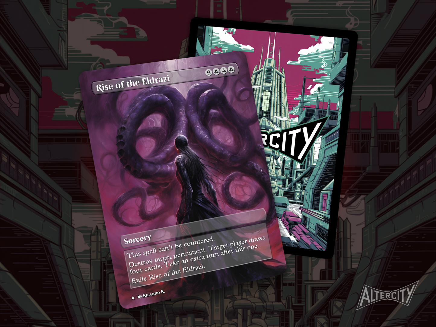 Rise of the Eldrazi - Full Art Borderless - MTG Custom Cards, Commander, Edh and Cedh High Quality Altered Proxies