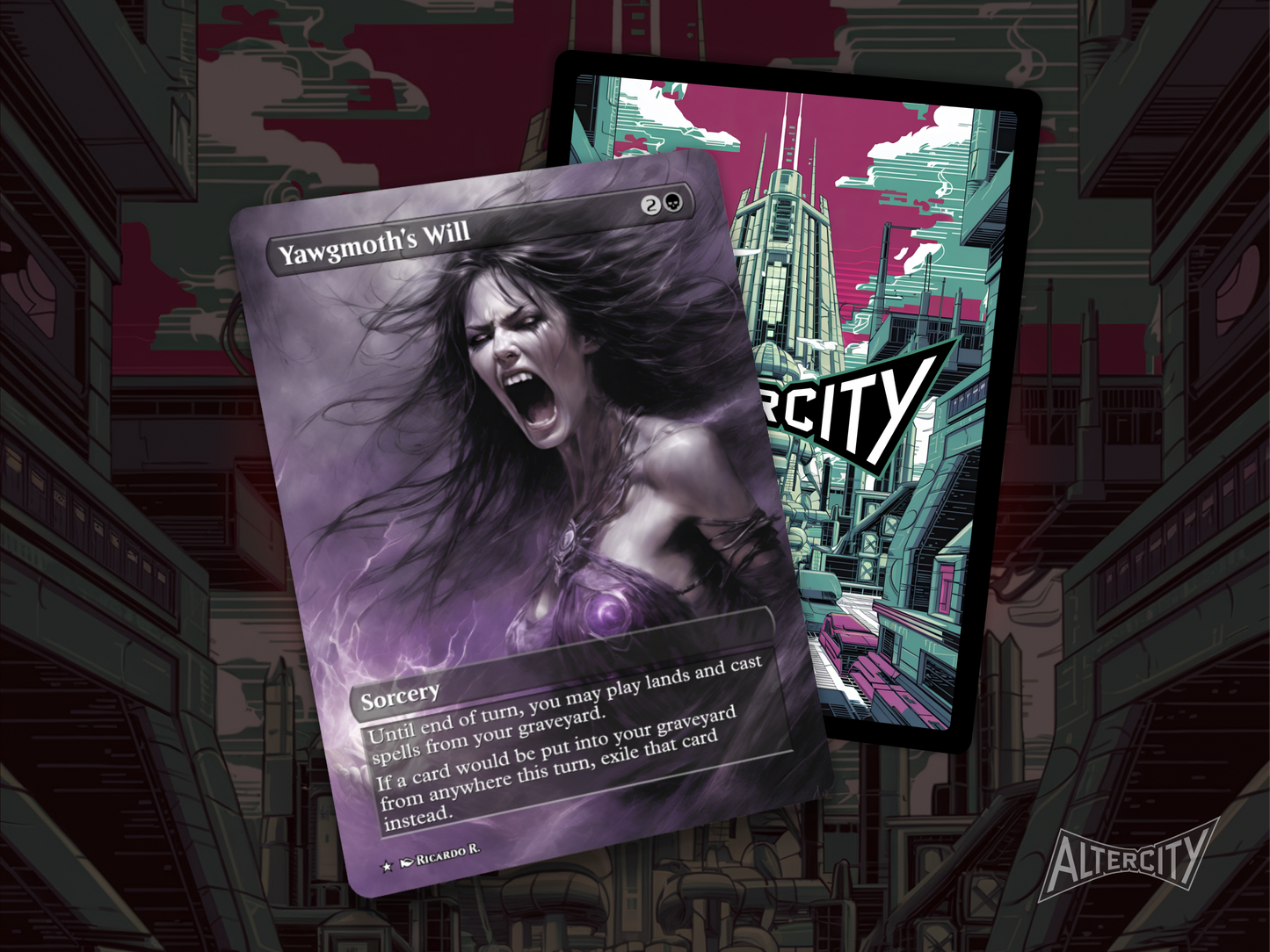 Yawgmoth's Will (v2) - Full Art Borderless - MTG Custom Cards, Commander, Edh and Cedh High Quality Altered Proxies