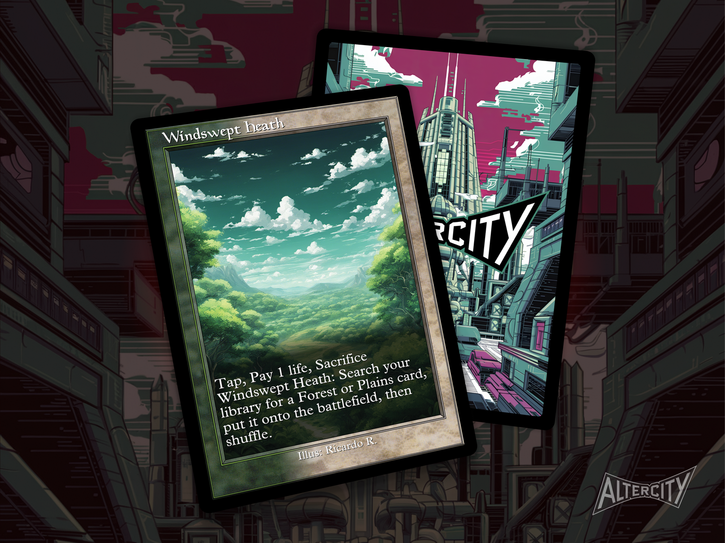 Windswept Heath (v2) - Mtg Custom Cards, Commander, Edh and cEDH High Quality Altered Proxies