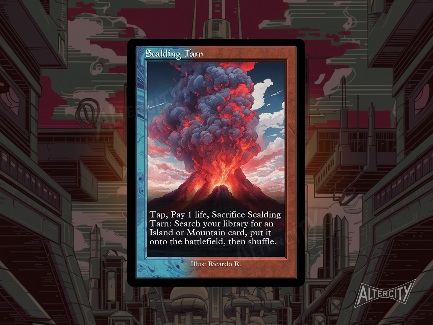 Scalding Tarn (v2) - Mtg Custom Cards, Commander, Edh and cEDH High Quality Altered Card