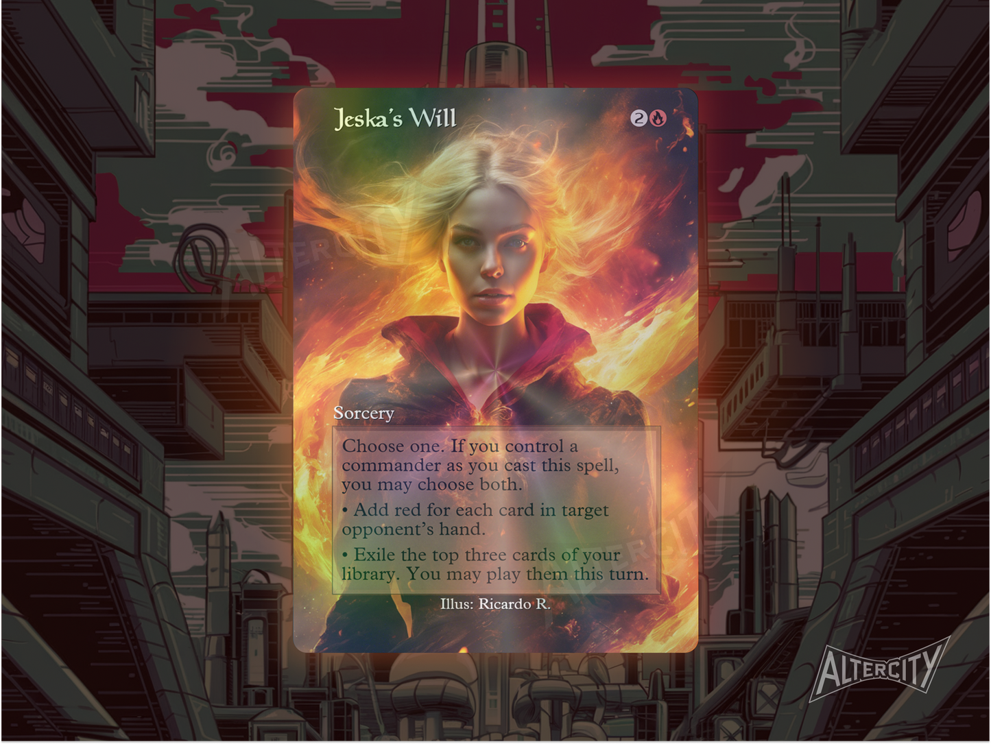 Jeska's Will (v2) - Full Art Alter - MTG Custom Cards, Commander, Edh and Cedh High Quality Alters