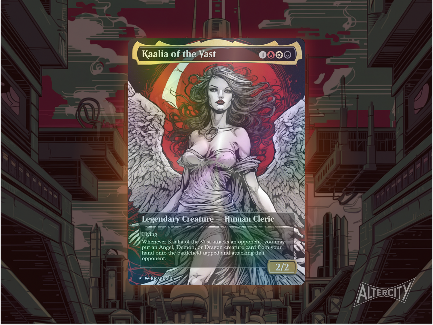 Kaalia of the Vast - MTG Custom Cards , Commander alternate art - Magic MTG Alters Full Art