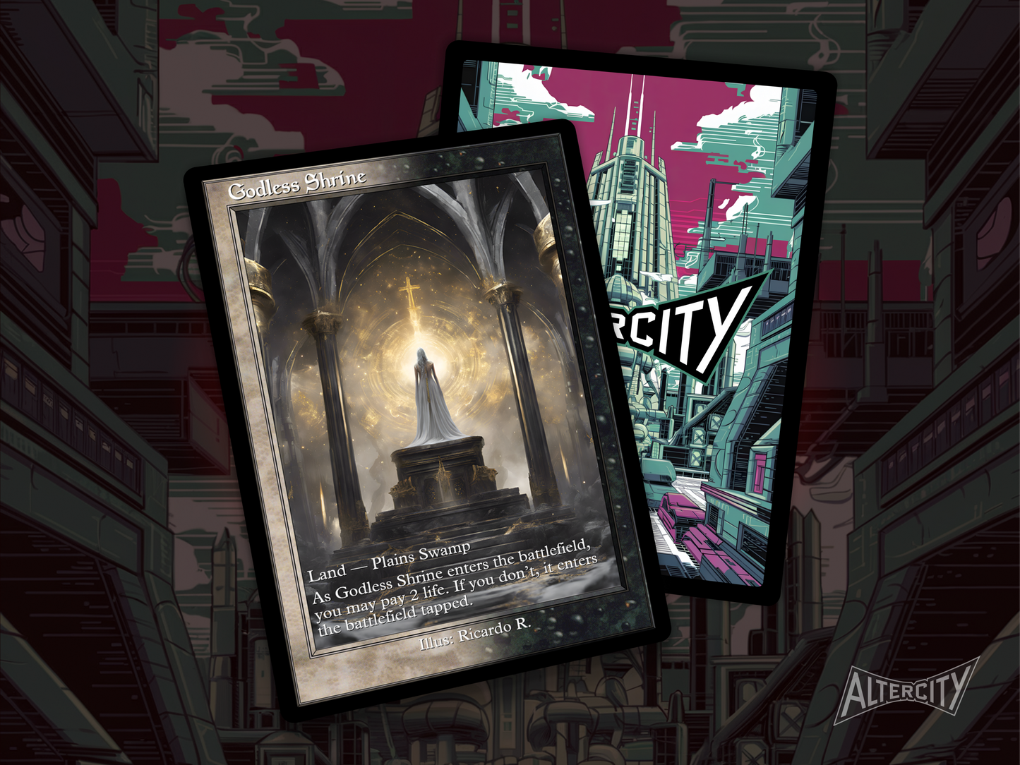 Godless Shrine (v2) - MTG Custom Cards, Commander, Edh and Cedh High Quality Altered Proxies