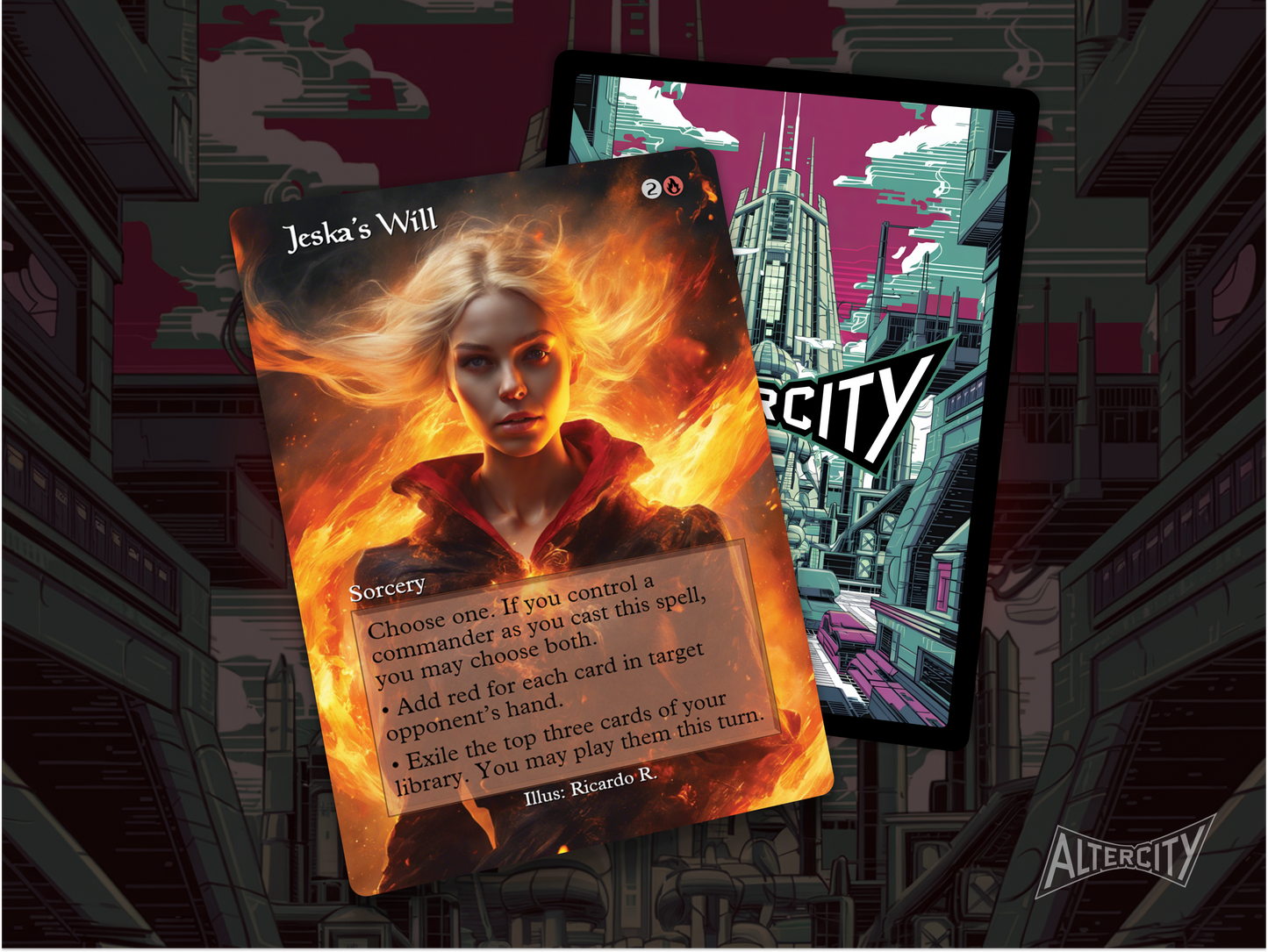 High-resolution Magic proxy of Jeska's Will for aggressive and combo decks.