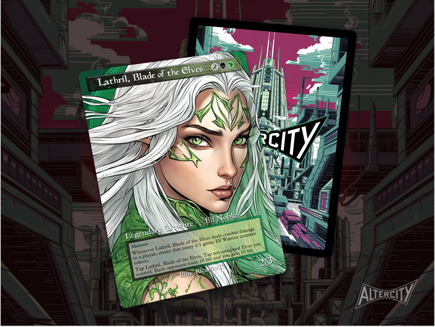 High-resolution Magic proxy of Lathril, Blade of the Elves for elf token decks.