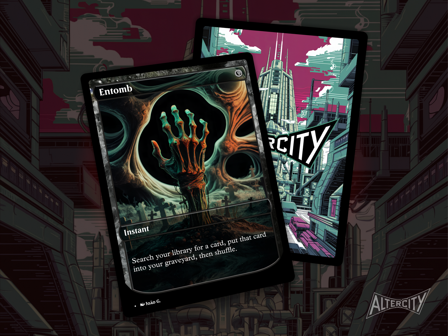 High-resolution Magic proxy of Entomb for reanimation and combo decks.