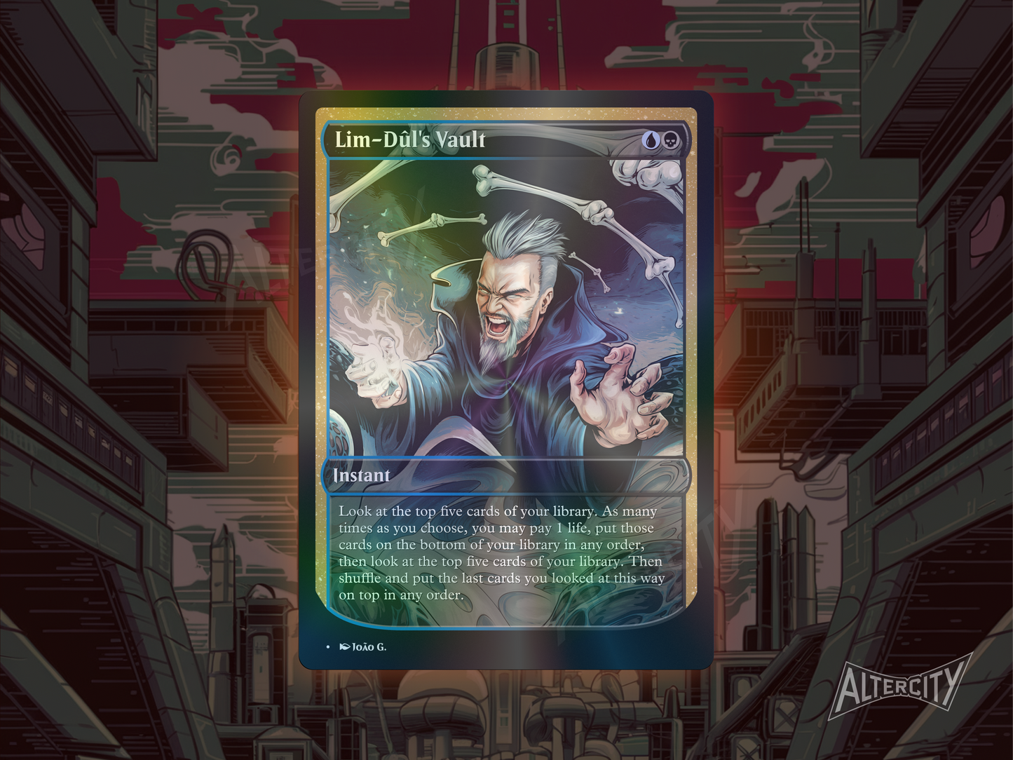 Lim-Dûl's Vault - Full Art Alter - MTG Custom Cards, Commander, Edh and Cedh High Quality Alters