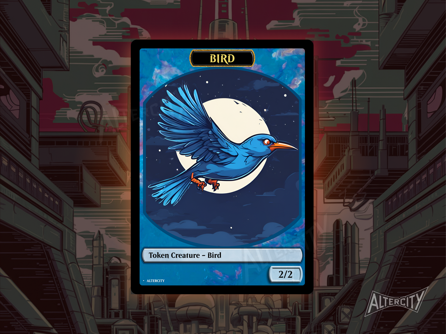 Bird 2/2 Token - Double Sided Token - MTG Custom Cards, Commander, EDH and CEDH High Quality Tokens