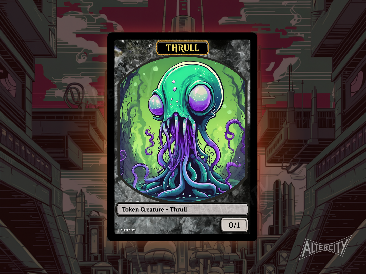 Thrull 0/1 Token - Double Sided Token - MTG Custom Cards, Commander, EDH and CEDH High Quality Tokens