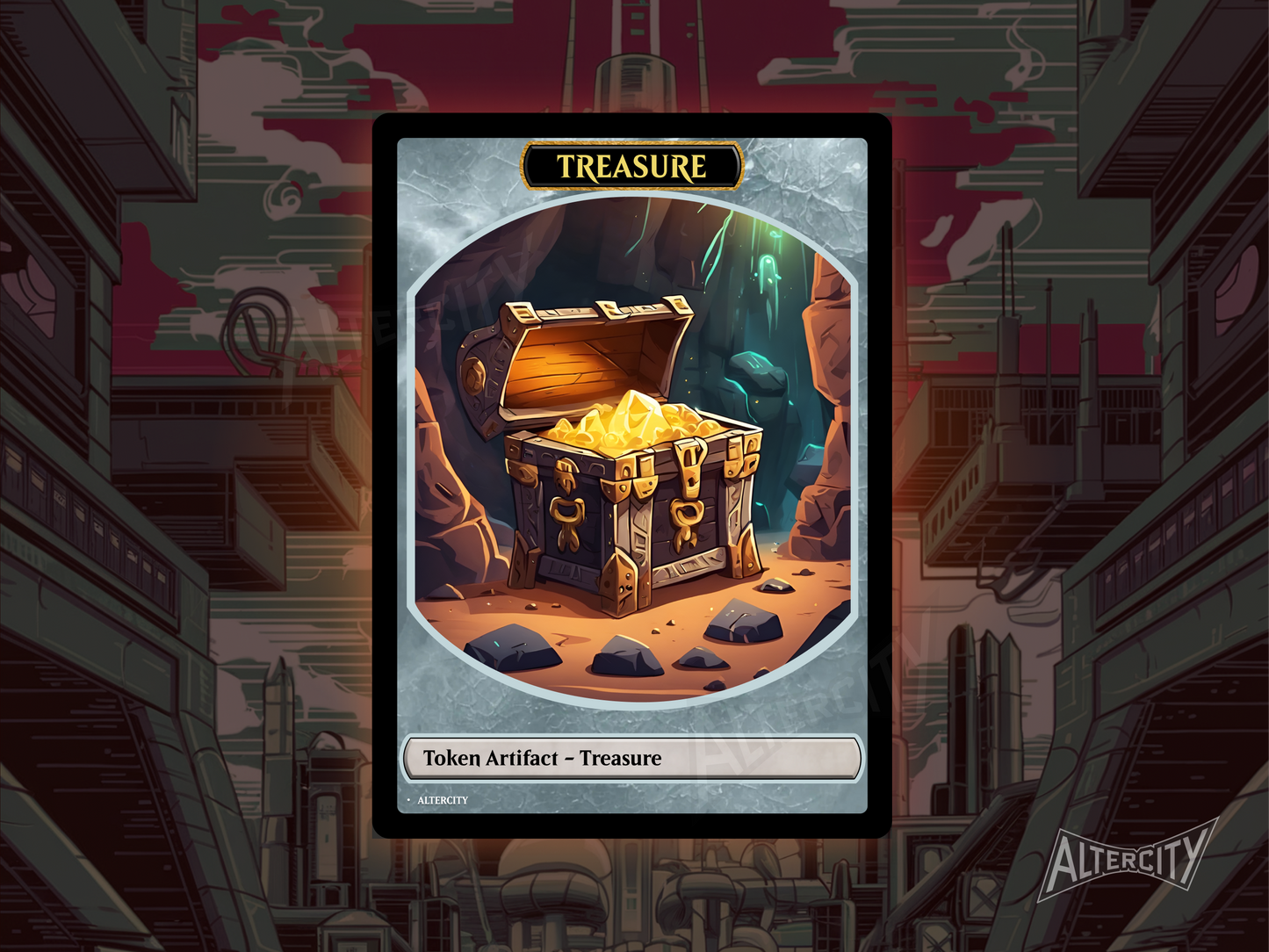 Treasure Token - Double Sided Token - MTG Custom Cards, Commander, EDH and CEDH High Quality Tokens (Copy)