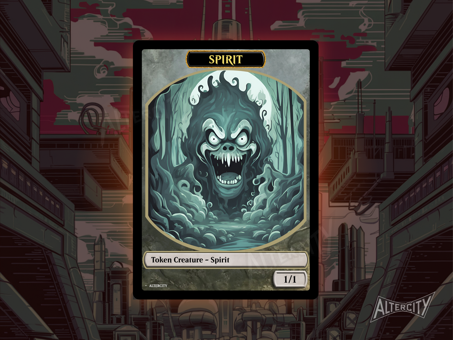 Spirit 1/1 Token - Double Sided Token - MTG Custom Cards, Commander, EDH and CEDH High Quality Tokens