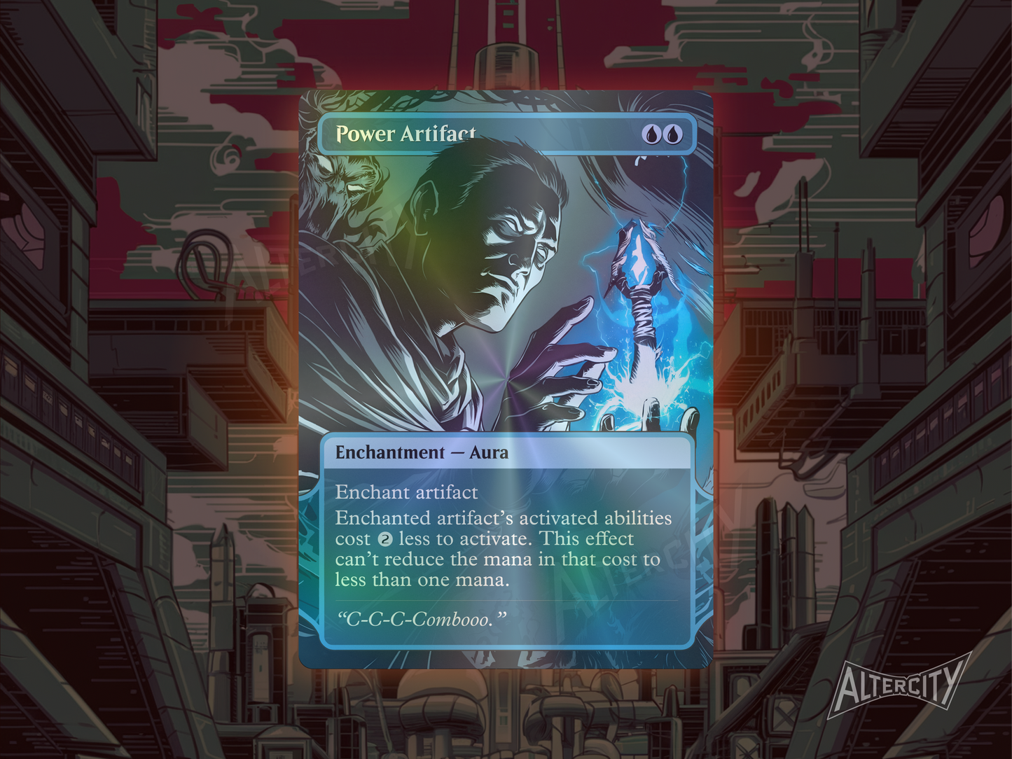 Power Artifact (v1) - Full Art Alter - MTG Custom Cards, Commander, Edh and Cedh High Quality Alters