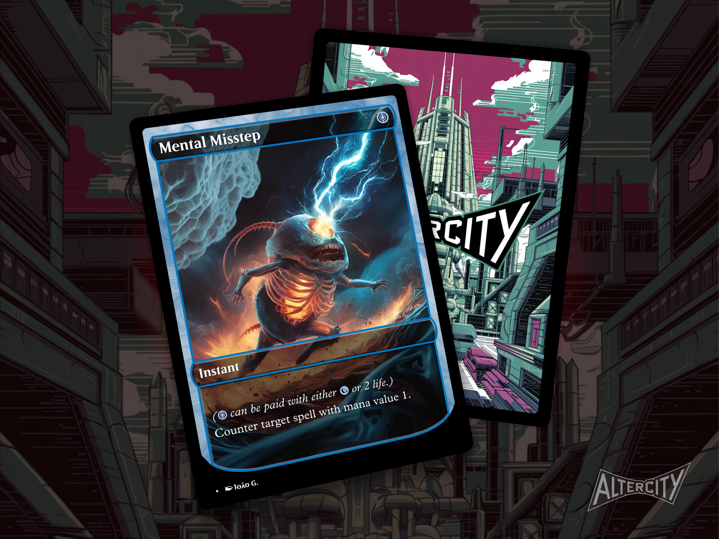 High-resolution Magic proxy of Mental Misstep for zero-cost interaction in EDH.