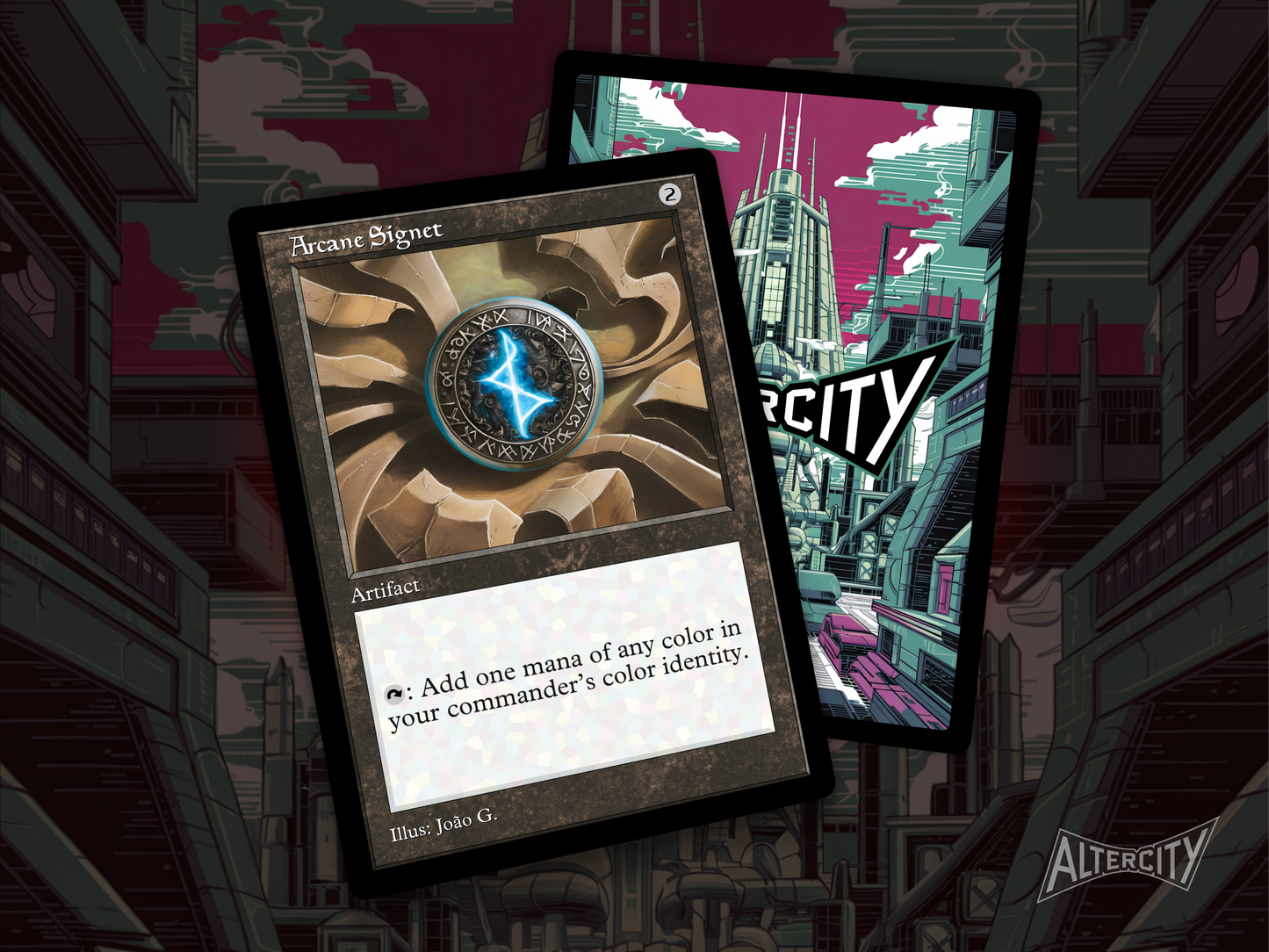 Arcane Signet - Mtg Custom Cards, Commander, Edh and Cedh High Quality Altered Proxies - Old Border Retro Frame
